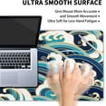 thumbnail image 5 of XXL Large Gaming Mouse Pad,Japanese Blue and White Wave Extended Desk Pad Non-Slip Rubber Base 35.4x15.7in with Stitched Edges Waterproof Full Desk Pads Computer Gaming Mousepads for Work/Game/Office, 5 of 6