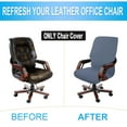 thumbnail image 6 of PiccoCasa Jacquard Office Chair Cover Swivel Chair Computer Armchair Protector, Steel Blue, 6 of 7