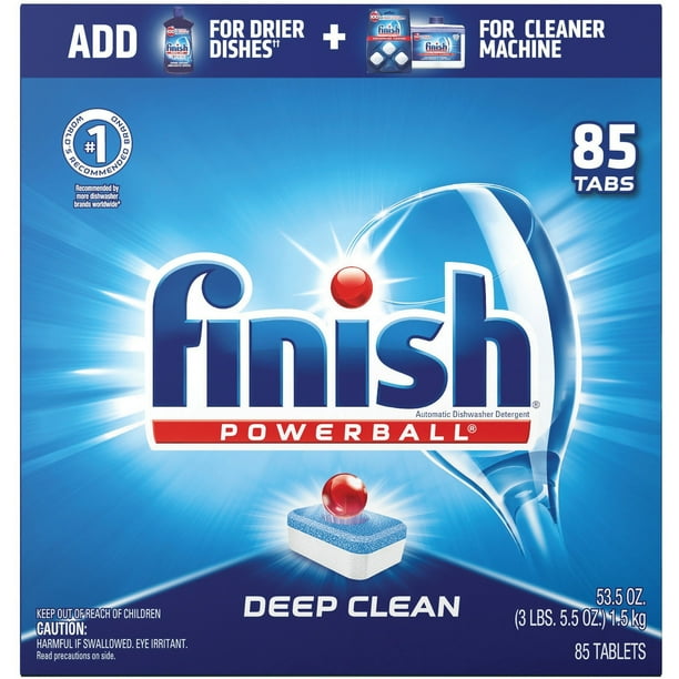 Finish, RAC89729CT, Deep Clean Dishwasher Pod, 340 / Carton, Red,White