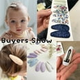thumbnail image 4 of 10Pcs/Lot Fresh Print Cotton Alloy Hair Clips for Kids Fabric Plaid BB Hairpins Girl Hairgripe Headwear Baby Hair Accessories, 4 of 10