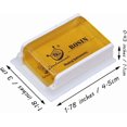 thumbnail image 2 of Rosin Natural for Violin Cello Viola Rosin Light Low Dust for Bows String Music Instrument Accessory Yellow with Case 2 Pack, 2 of 7