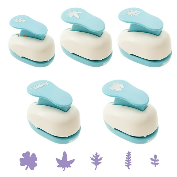 Threns 5 Pcs Paper Punch ABS and Zinc Alloy Craft Hole Punch Portable Paper Hole Puncher for DIY Scrapbooking Photo Album Card Making