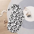 Balery Cute Panda Printed Baby Swaddle Receiving Blankets with Matching