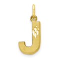 thumbnail image 1 of Diamond2Deal 10K Pendentif Charme Initiale Lettre J en Or Jaune pour Femmes, 1 of 5
