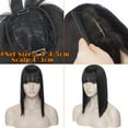 thumbnail image 3 of SEGO Bangs Clip in Real Hair Extensions Toupee Synthetic Hair Topper For Thinning Hair Fake Bang Hair Piece For Woman, 3 of 7