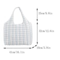 thumbnail image 3 of Bolso cruzado Bolso informal Bolso de compras de gran capacidad Bolso para las axilas para niñas Likrtyny Para Estrenar, 3 of 3