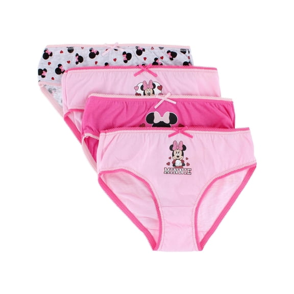 Textiel Trade Girl's Minnie Mouse Briefs (4 Pack)