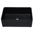 thumbnail image 3 of ALFI Brand AB3020SB-BM Évier de Cuisine de Style Ferme en Argile de Feu Simple Réversible de 30 Po - Noir Mat, 3 of 10