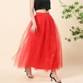 thumbnail image 5 of Landzoo One Women Plus Size Mesh Tulle Skirt Pleated Princess Skirt Mesh Bubble Skirt Beautiful Cozy Women's Dress, 5 of 5