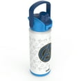 thumbnail image 5 of Zak Designs 20oz Kids Straw Water Bottle, Stainless Steel Vacuum Insulated Liberty Bottle with Easy-Open Locking Spout Cover for Travel, Built in Carry Handle, Avengers, 5 of 8