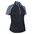 thumbnail image 1 of Monterey Club Women's Sun Stripe Contrast Golf Golf Polo Shirt #2354, 1 of 2
