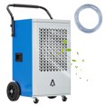thumbnail image 2 of 22 Pints Portable Commercial Dehumidifier with Pump, Industrial Dehumidifier with Handle & Wheels, 2 of 7