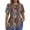 Multicolour Floral, variant on Fantaslook Blouses for Women Pleated Short Sleeve Tunic Tops Dressy Casual Summer Shirts