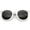 White / Smoke, variant on Womens Retro Oversize Horn Rimmed P3 Round Sunglasses 52mm UV400 Lenses