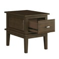 thumbnail image 2 of Lexicon Minot Wood 1 Drawer End Table in Cherry, 2 of 6