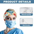 thumbnail image 5 of COEQINE Colorful Butterful Nurse Button Headband Nurse Headbands Bulk Wide Headbands Women Knotted Turban Headband Elastic Non Slip Sport Headbands for Men Nurse Headbands Bulk, 5 of 7