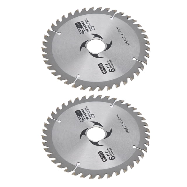 Circular Saw Blade Woodworking Saw Blade Hard Alloy Saw Blade Woodworking Cutting Saw Blade 2Pcs 6in 40 Teeth Hard Alloy Universal Wood Usage Woodworking Cutting Saw Blade Web