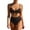 X212-Black, variant on Women High Waisted Bikini Sets Tummy Control Swimsuits Two Piece Drawstring Bathing Suit