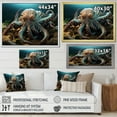 thumbnail image 4 of Designart "Blue Octopus Lunar Reflections" Animals Wall Decor, 4 of 5