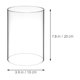thumbnail image 2 of 2 pantallas transparentes para velas de huracán, portavelas decorativo, pantalla cilíndrica, suministros para portavelas, pantallas decorativas de vidrio para velas., 2 of 7