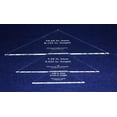 thumbnail image 2 of Triangle Templates- 3 Piece Special Set- No Seam - Clear 1/8", 2 of 3