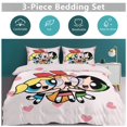 thumbnail image 5 of The Powerpuff Girls 3 Pieces Bedding Set 3D Printed Lightweight Bed Quilt Set Comforter Cover Set for Girls Kids Teens, 1 Quilt Cover 2 Pillowcases 79"x90", 5 of 8