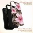 thumbnail image 4 of Set of 3 Leopard Print Hibiscus Phone Case, Combo Bold Tropical Floral Jungle Aesthetic Cover for iPhone 16 15 14 13 12 11 Pro Max Plus Mini, 4 of 6