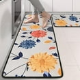 thumbnail image 2 of Kitchen Rugs Sets Of 2,Pioneer Flower Floral Print Pattern Anti Fatigue Kitchen Mat Rugs Non Slip Washable,Decorative Kitchen Floor Mats for Kitchen,Sink,Laundry,17"x47"+17"x47", 2 of 5