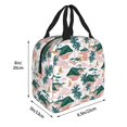 thumbnail image 2 of KLL Hawaii Palms Print Insulated Lunch Bag Women, Reusable Cute Tote Lunch Box for Adult & Men, Leakproof Cooler Lunch Bags for Work Office Travel Picnic, 2 of 5