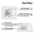thumbnail image 6 of DeerValley DV-1DS0123 21" x 18" White Rectangular Vitreous China Drop-in Bathroom Sink with Overflow, 6 of 11