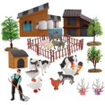 thumbnail image 5 of Mini figuras de animales de granja, 12 piezas Mini simulación de animales de granja Juguetes de animales de granja Juego de animales de granero Estándares líderes en la industria, 5 of 5