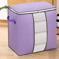 thumbnail image 5 of Large Storage Bags, Clothes Storage Bins Foldable Closet Organizers Storage Containers with Reinforced Handle for Clothing, Blanket, Comforters, Bed Sheets, Pillows and Toys 20x11x19in, 5 of 6