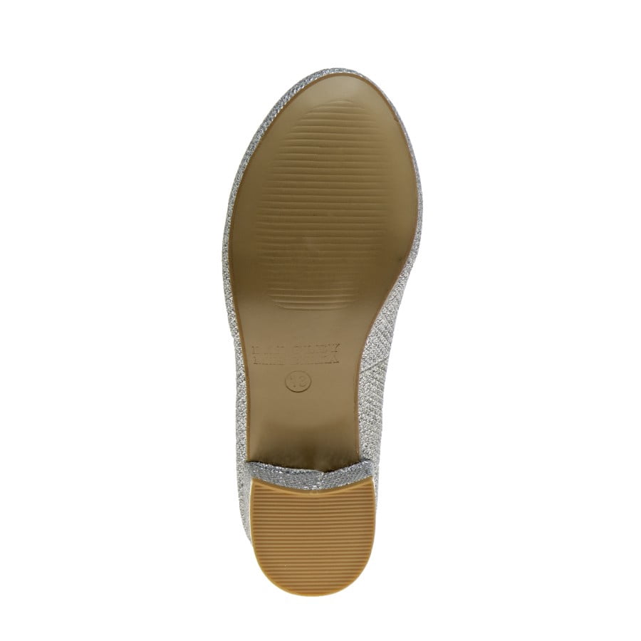Badgley Mischka Little Kids Girls Block Heel Dress Shoes, Silver, 2