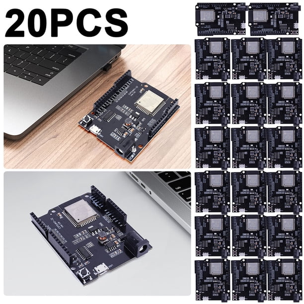 Placa Desarrollo ESP32 Compatible Con Dientes 4MB Flash CH340 Módulo Azul
