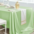 thumbnail image 4 of Satin Tablecloth, Rectangle Polyester Fabric, 60x84 Inches, Grass Green, for Wedding Banquet Party Dining Table,Vsgery, 4 of 6