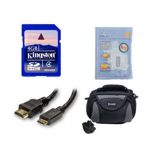 ZELCKSG Care & Cleaning PTBP727 Battery KSD4GB Memory Card Canon VIXIA HF M500 Camcorder Accessory Kit Includes