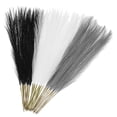 thumbnail image 1 of Uxcell 30 Pcs Faux Pampas Grass, 17.7 Inch Black/White/Gray Fluffy Artificial Pampas Grass Decor for Living Room, 1 of 6
