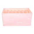thumbnail image 4 of Clothing Grid Organizer Multi Grid Clothes Storage Box Travel Bedroom Organization Material Pink 35.50X19.00X8.00cm 1Set, 4 of 4
