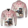 thumbnail image 3 of Every Fart is Love Note Rottweiler Guilty Face Happy Valentine's All Over Print 3D Baseball Jacket Rottie Dog Lover Gifts Idea Bomber Jacket Softball - 01016, 3 of 6