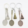 thumbnail image 2 of Llavero con raqueta de bádminton de simulación, colgante de metal, llavero creativo para coche, regalo para estudiantes, 2 of 6