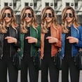 thumbnail image 2 of Chaqueta de traje de PU de cuero de moda para mujer de otoño e invierno, chaqueta pequeña de moda y elegante, 2 of 6