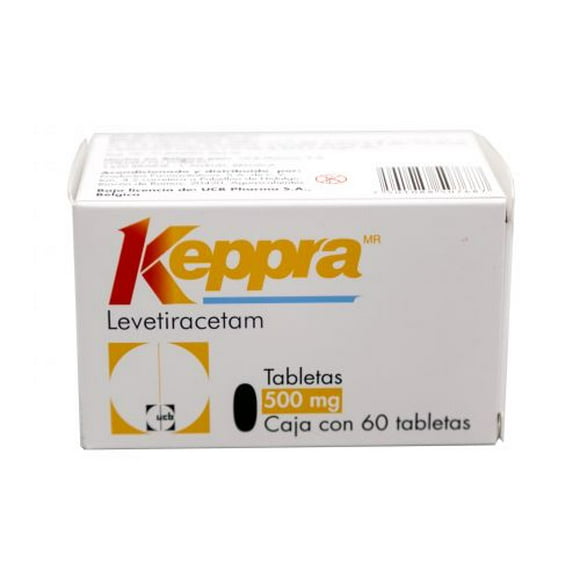 Keppra 500 mg, 60 tabletas