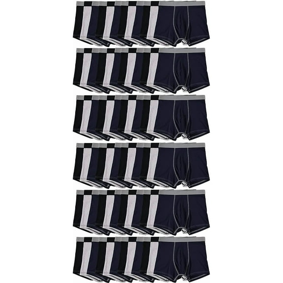 Yacht & Smith 72 Pack of Mens Boxer Briefs Underwear Bulk, cotton blend Cotton, Soft, Comfortable, Assorted Colorful Briefs, Small