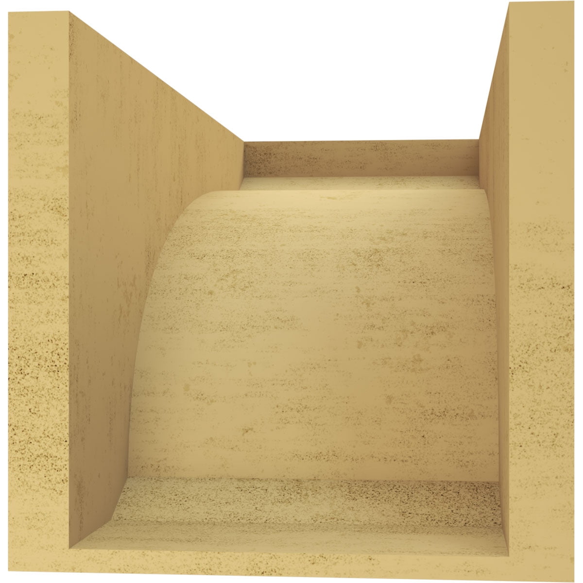 9"W x 18"D x 9"H Wide Legacy Rough Cedar Woodgrain TimberThane Corbel, Primed Tan