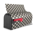 thumbnail image 3 of Hirioo Daisy Plaid Black for Magnetic, Waterproof Mailbox Cover,Perfect for Fall, Winter, Spring, and Summer Outdoor Decor-25.5x21 in, 3 of 8