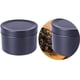 thumbnail image 3 of Inteprter Latas de té de viaje Caddy de té Teaware de té negro de metal Latas de aluminio Almacenamiento de té Tarro de té Organizador Teteras negro, 3 of 6