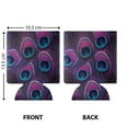 thumbnail image 2 of WIRESTER Neoprene Beer & Soda Sleeve Cover, Set of 6 Purple Peacock Feather, 2 of 3