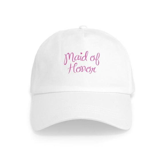 CafePress - Maid Of Honor Cap - Adjustable 100% Brushed Unisex Casual Cotton Baseball Cap, Beige, 1
