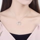 thumbnail image 5 of Jumpingount Collar de plata de ley 925 para mujer, delicado y único colgante de estrella de amor, plata de primera calidad Ropa, zapatos y accesorios Miscelánea, 5 of 6