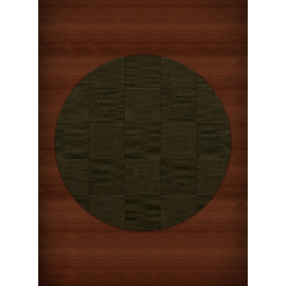 Dalyn Dover Area Rug DV15 Dv15 Olive Checkered Boxes 6' x 6' Round